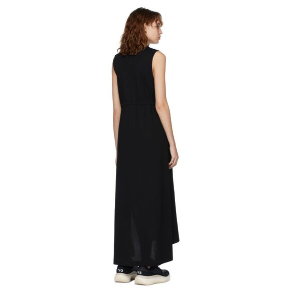 Brand new with tag! Y-3 by Yohji Yamamoto Black Long Sleeveless Summer Dress - Picture 2 of 4